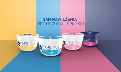 Poznaj nawilżające kremy do twarzy NIVEA CARE 3w1 z lekką formułą z hydrowoskami