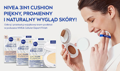 NIVEA 3IN1 CUSHION - PIĘKNY, PROMIENNY I NATURALNY WYGLĄD SKÓRY